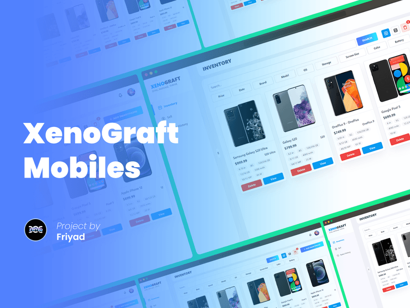 Portfolio Project of Riyad Hossain: XenoGraft Mobiles